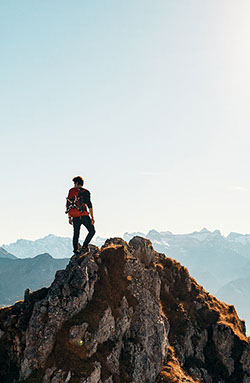 Gipfel Bergsteigen Coaching